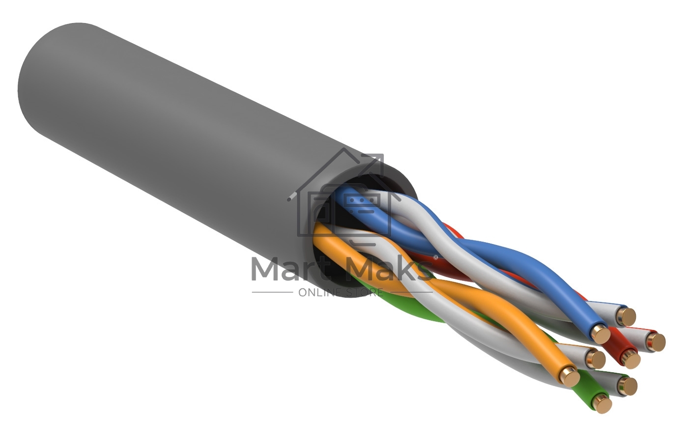 Кабель информационный ITK GENERICA BC1-C5E04-111-305-G кат.5е U/UTP не экранированный 4X2X24AWG PVC внутренний серый