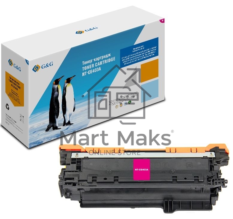 Картридж лазерный G&G GG-CE403A пурпурный (6000стр.) для HP LJ Enterprise 500 M551n/MFP M575dn/MFP M570dn