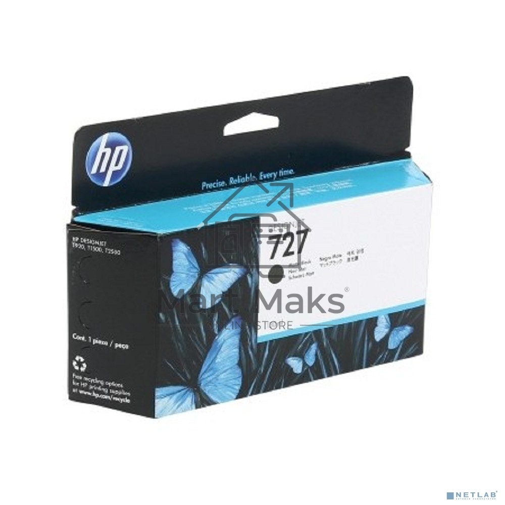 Картридж струйный HP 727 B3P22A черный матовый для HP DJ T920/T1500 (130мл)