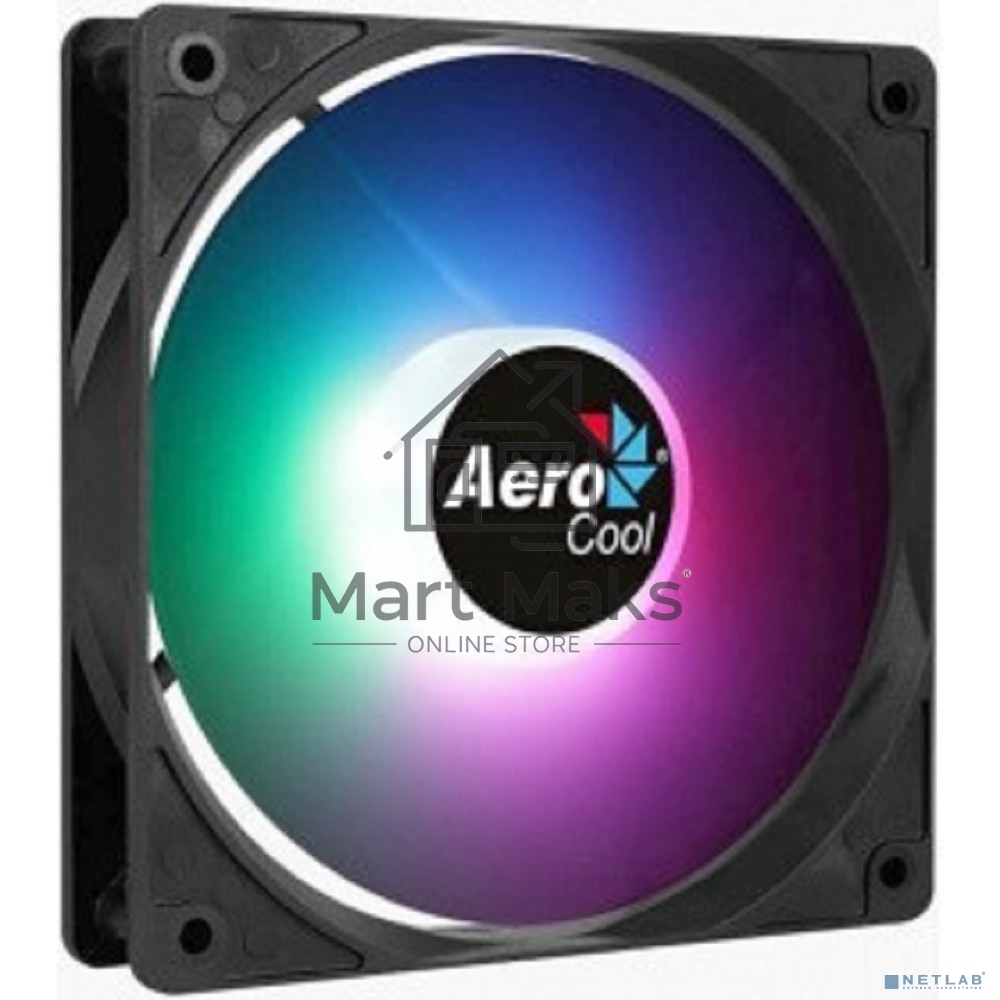 Вентилятор для корпуса Aerocool / Formula Frost 12 PWM FRGB черный, 120 мм, 1500 об/мин, 27.5 дБ, 4 pin