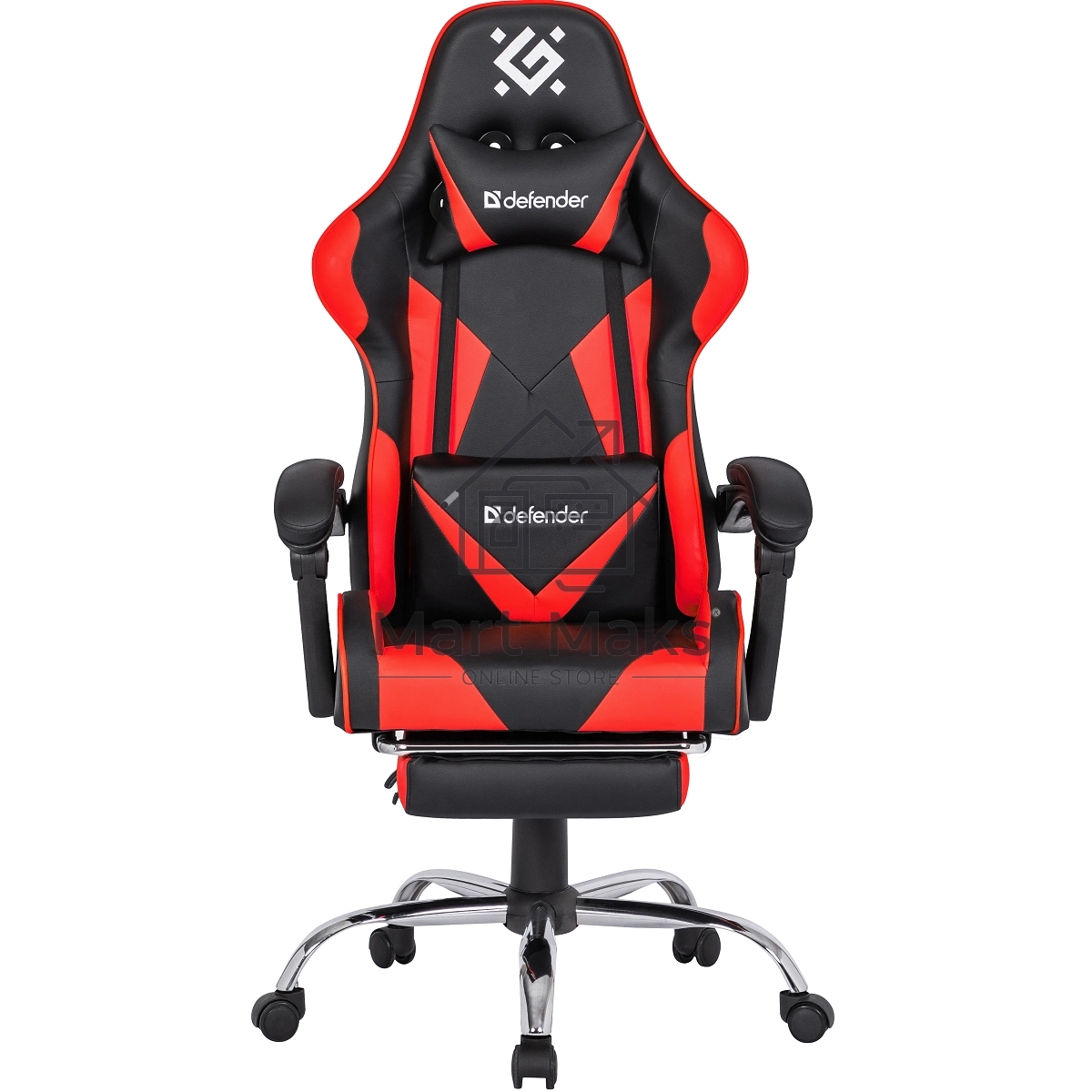 Кресло игровое Defender PILOT RED/BLACK