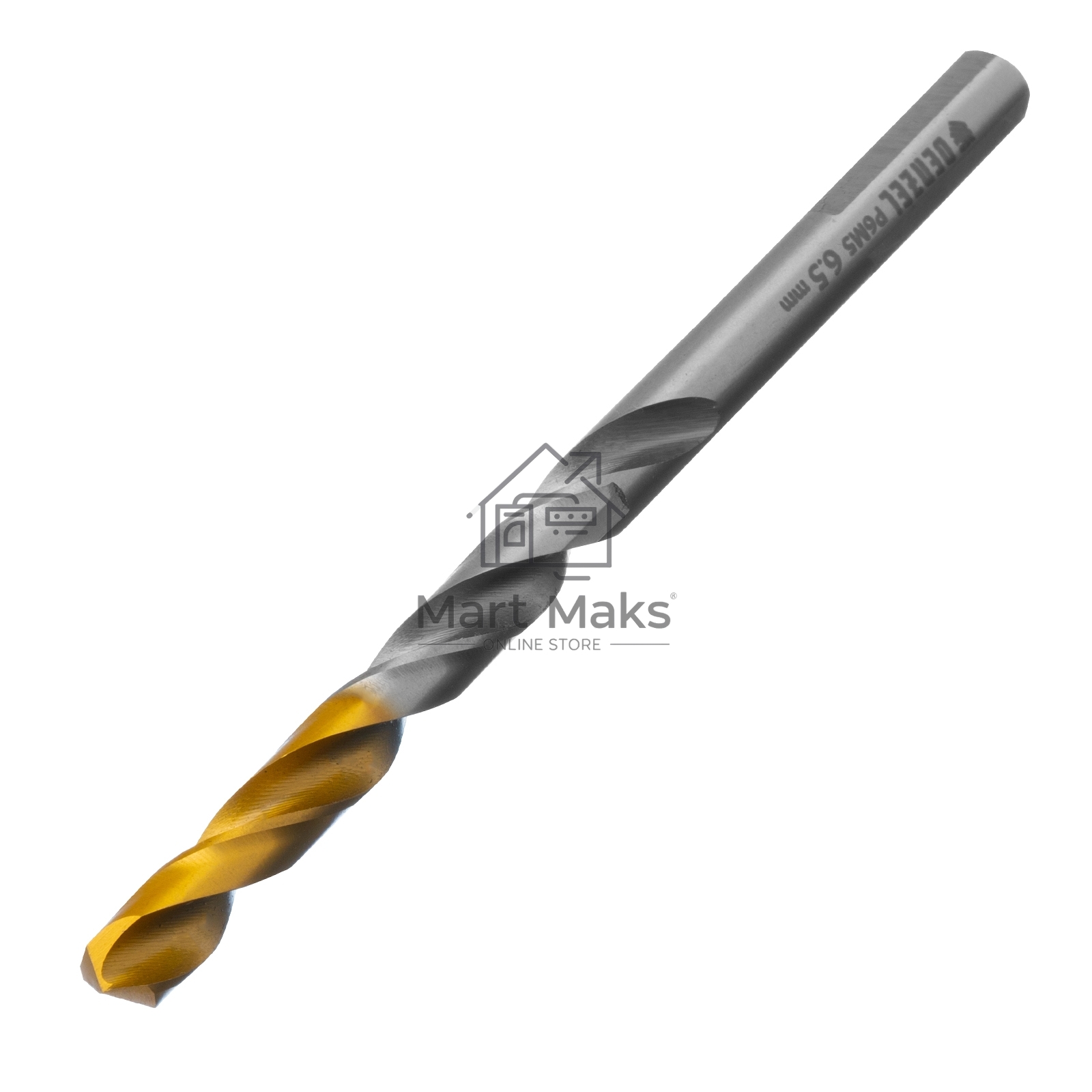Сверло спиральное по металлу 6,5 x 100мм, Р6М5, Golden Tip Denzel