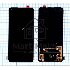 Дисплей для Realme GT Neo 2, OnePlus 9RT в сборе с тачскрином черный