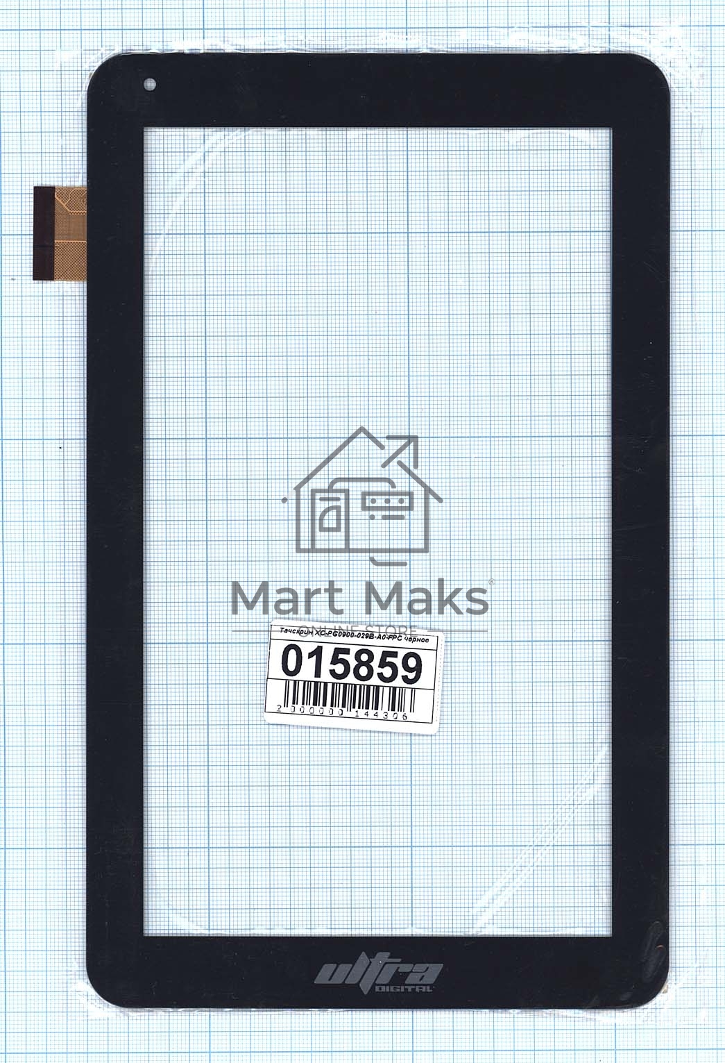 Сенсорное стекло (тачскрин) XC-PG0900-029B-A0-FPC черное
