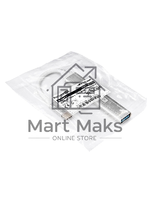 USB-Хаб (концентратор) 4-в-1 ExeGate DUB-3213C (кабель-адаптер USB3.0 Type-C --> 3xUSB2.0, 1xUSB3.0, Plug&Play, серебристый)