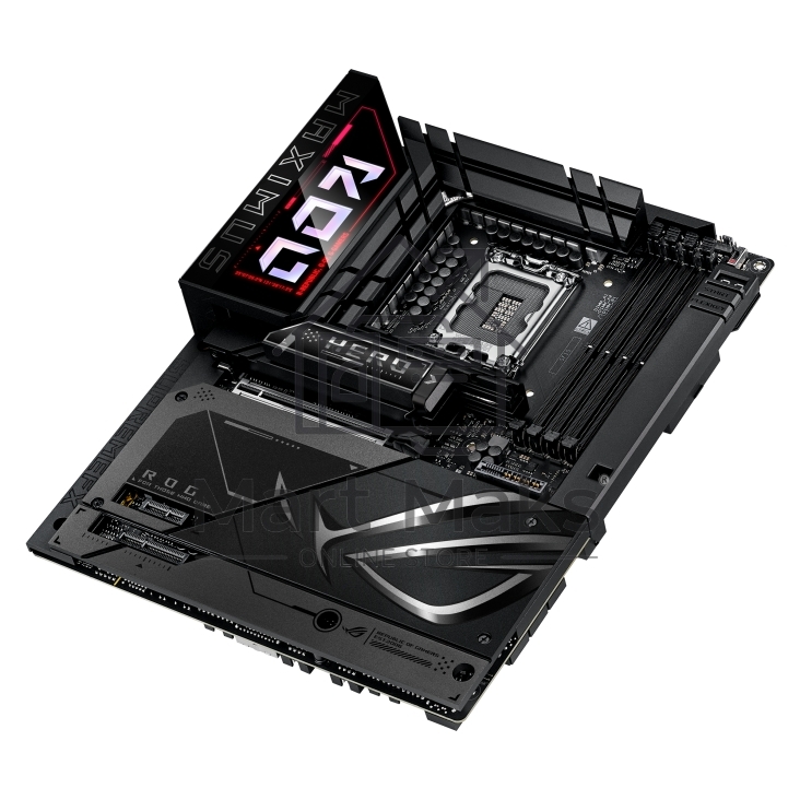 Материнская плата ASUS ROG MAXIMUS Z890 HERO BTF, LGA1851, Intel Z890, 4xDDR5, 4xSATA, 6xM.2, 1xPCIe 5.0 x16, 1xPCIe 4.0 x4, 1xPCIe x1, 1xHDMI, 2xUSB-C (Thunderbolt 4), 1xUSB-C 3.2 Gen 2, 4xUSB-A 3.2 Gen 2, 4xUSB-A 3.2 Gen 1, 2x2.5Gb LAN, Wi-Fi 7, Bluetoo