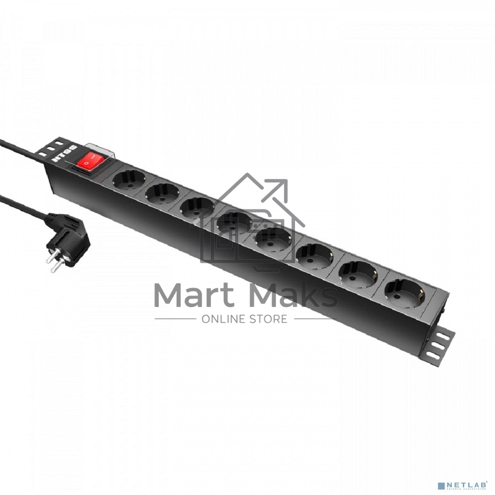 Блок распределения питания NTSS NTSS-PDU-DA2032 гор.размещ. 8x базовые 16A Schuko 1.8м