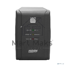Источник бесперебойного питания HIDEN EXPERT ULS600E 600ВА/360Вт Линейно-интерактивный, 2xSchuko LED, USB, встроенный АКБ 1x12B/7Ач УТ-00002465