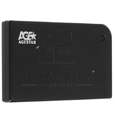 Внешний корпус для HDD/SSD AgeStar 3UB2A14 SATA II пластик/алюминий черный 2.5