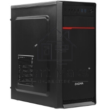 Компьютерный корпус Digma DCC-MD302 черный без БП ATX 1x80мм 3x120мм 2xUSB 2.0 2xUSB 3.0 audio