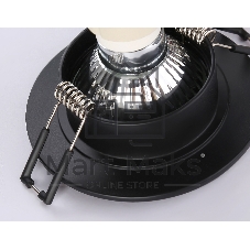 Светильник Ambrella light TN1151 BK черный IP44 GU5.3 D85*28