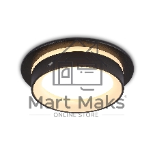 Светильник Ambrella light TN6708 BK черный IP44 GX53 max 15W D105*45