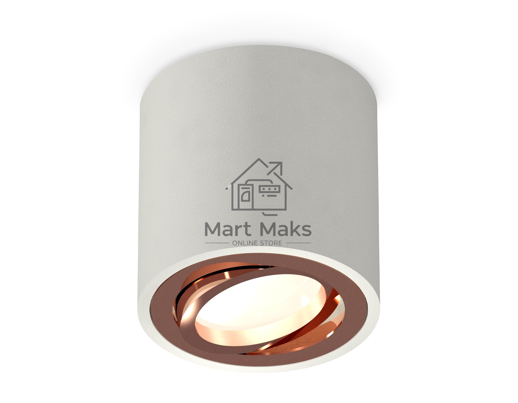 Светильник Ambrella Light XS7533005 SGR/PPG серый песок/золото розовое полированное MR16 GU5.3 (C7533, N7005)