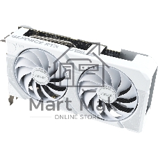 Видеокарта ASUS GeForce RTX 5060 TI DUAL WHITE OC, NVIDIA RTX 5060 Ti, 16 ГБ GDDR7, 128 бит, PCI-e 5.0, 1xHDMI, 3xDP, 2632 МГц