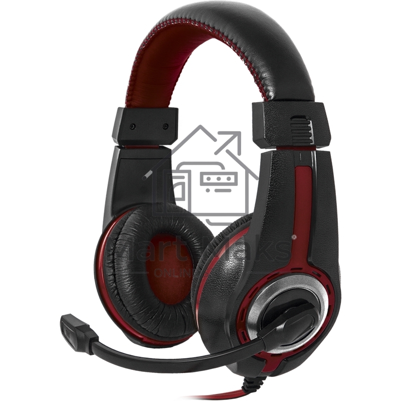 Наушники DEFENDER Warhead G-185 черный + красный, кабель 2 м 