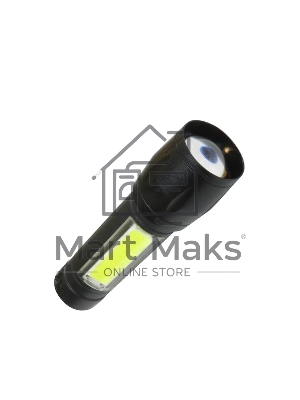 Фонарь Космос 3Вт ХРЕ 3Вт СОВ литий 600mAh Micro USB шнур