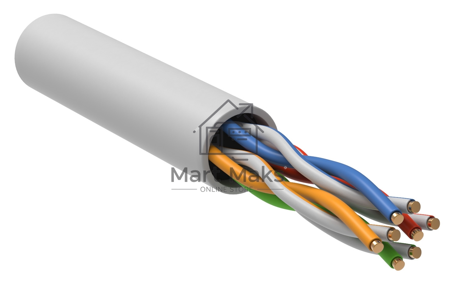 Кабель витая пара U/UTP кат.5e 4х2х24AWG solid LSZH GENERICA бел. 305м (м) ITK
