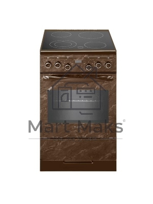 Плита электрическая Gefest ЭП Н Д 5560-03 0054 коричневый, конфорок 4 шт, духовка 55 л, 50 см x 85 см x 58.5 см