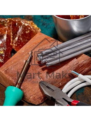 Припой пруток Rexant ПОС-30, Ø8мм, длина 400мм, ГОСТ 21931-76, олово 30%, свинец 70% (упак. 5 кг)