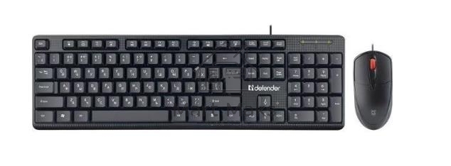 Клавиатура + мышка Defender LINE C-511 RU черный