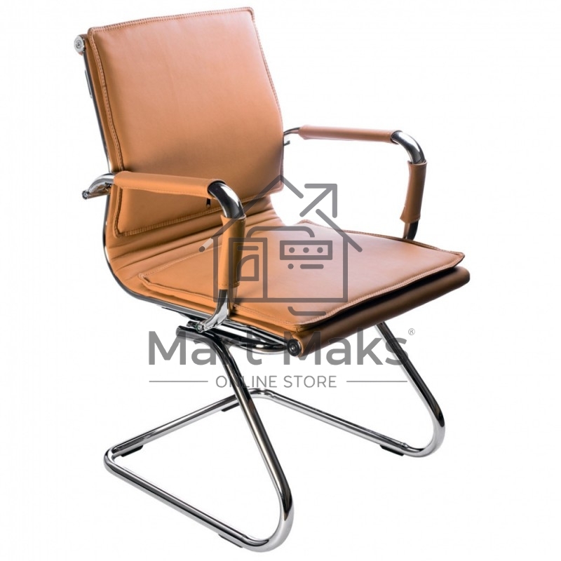 Кресло компьютерное Бюрократ CH-993-Low-V/Camel светло-коричневый, низкая спинка, искусственная кожа