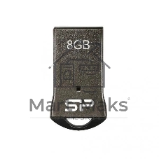 Флешка USB R/W Silicon Power 8Gb Touch T01 SP008Gb,UF2T01V1K USB 2.0 черный/серебристый