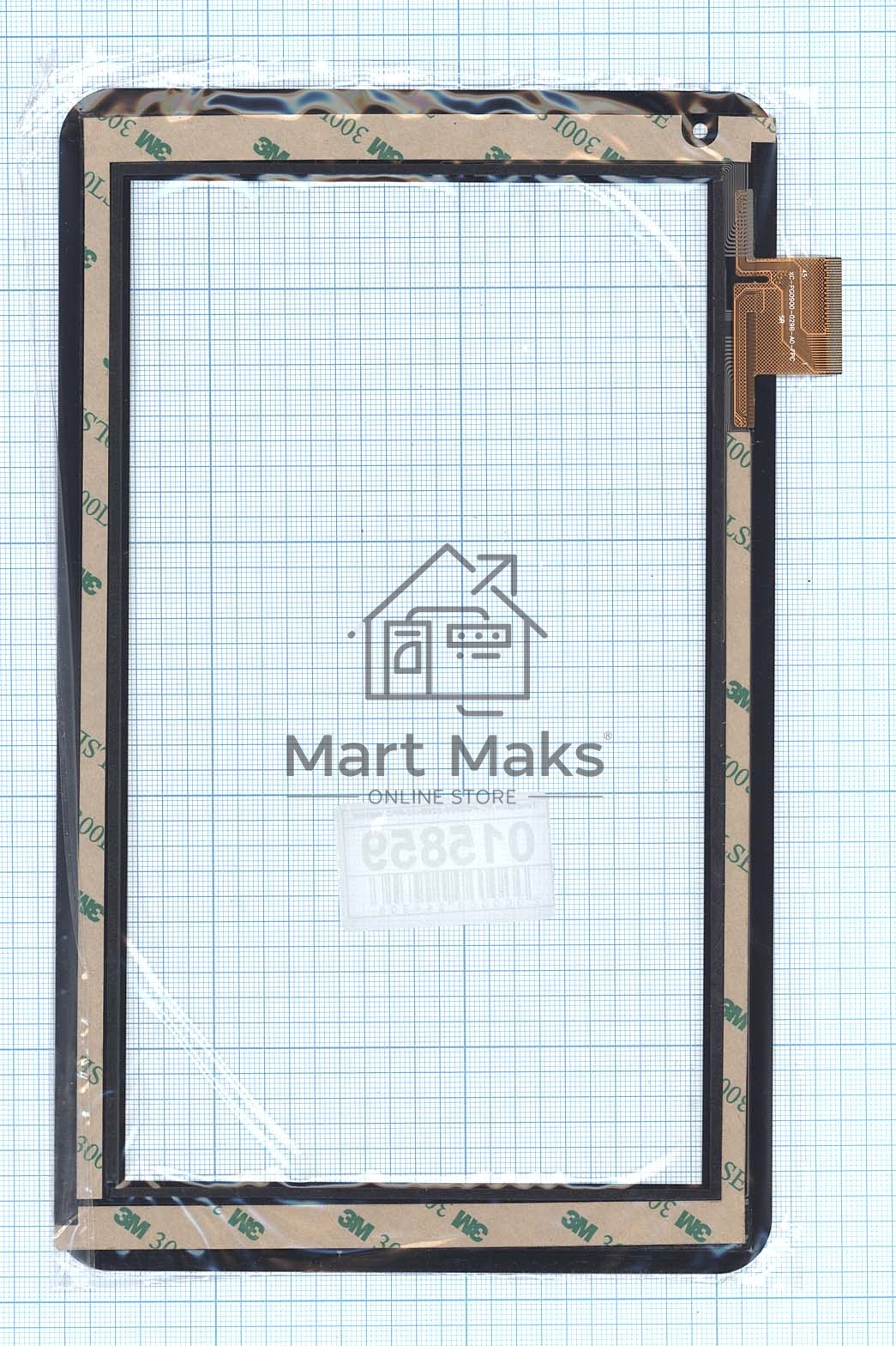 Сенсорное стекло (тачскрин) XC-PG0900-029B-A0-FPC черное