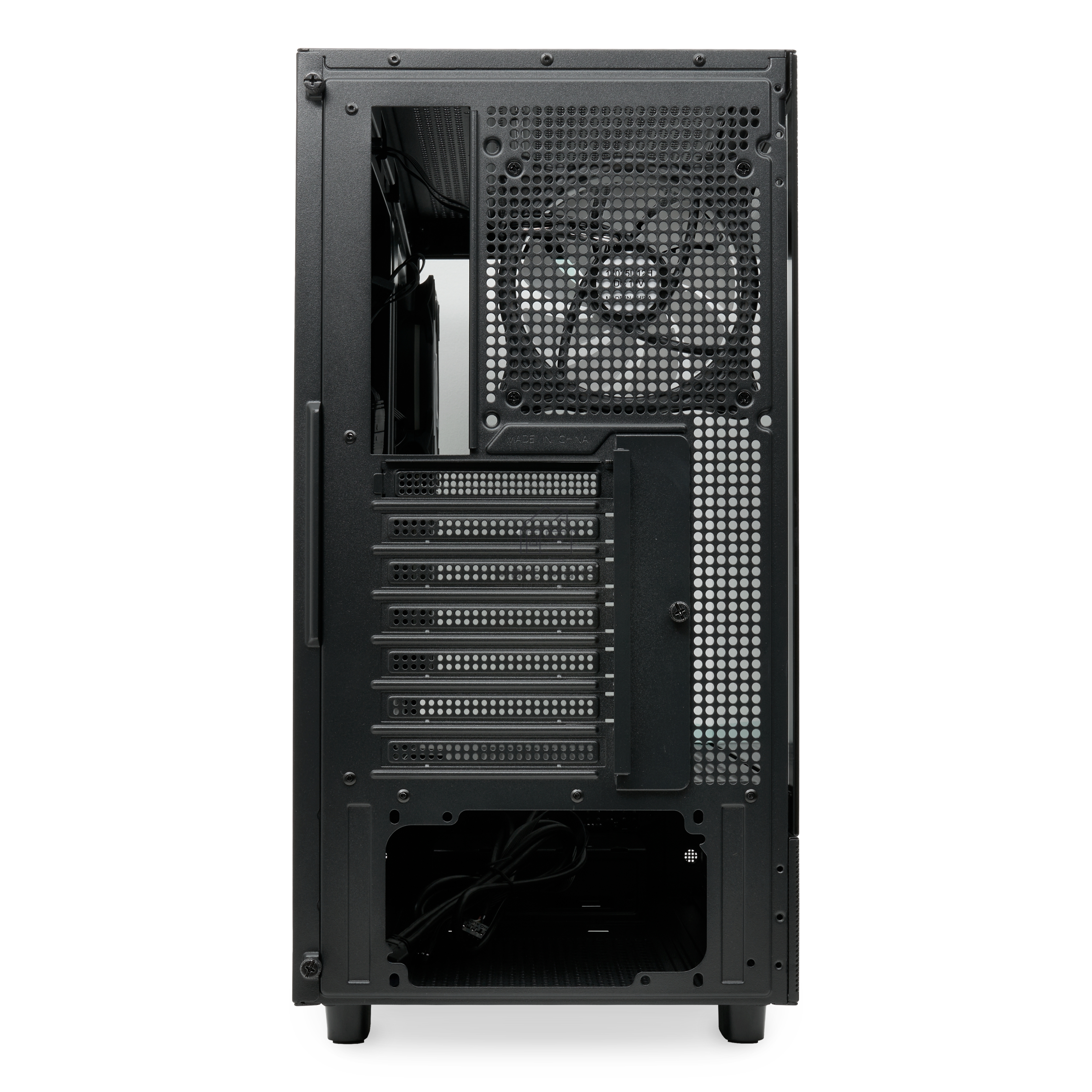 Компьютерный корпус  HSPD F710, Panoramic Mid Tower, черный, TG, 0.5 SPCC, 3x120mm ARGB E-ATX, ATX, mATX, mITX 185/395/270mm 2x2.5