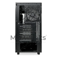 Компьютерный корпус HSPD F710, Panoramic Mid Tower, черный, TG, 0.5 SPCC, 3x120мм ARGb E-ATX, ATX, mATX, mITX 185/395/270мм 2x2.5
