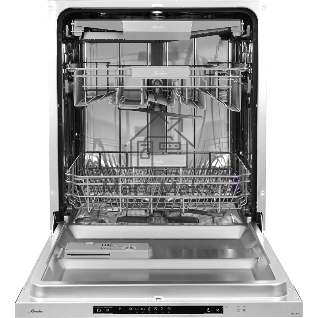 Встраиваемая посудомоечная машина Monsher MD 6003, серебристый, 59.8 см, 14 компл., 52 дБ, класс A++