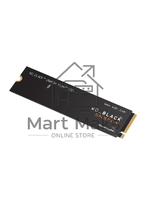 Накопитель SSD WD 1Tb Black SN850X, M.2(22x80мм), NVMe, PCIe 4.0 x4, 3D TLC, R/W 7300/6300Mb/s, IOPs 800 000/1 100 000, TbW 600, DWPD 0.3 (12 мес.)