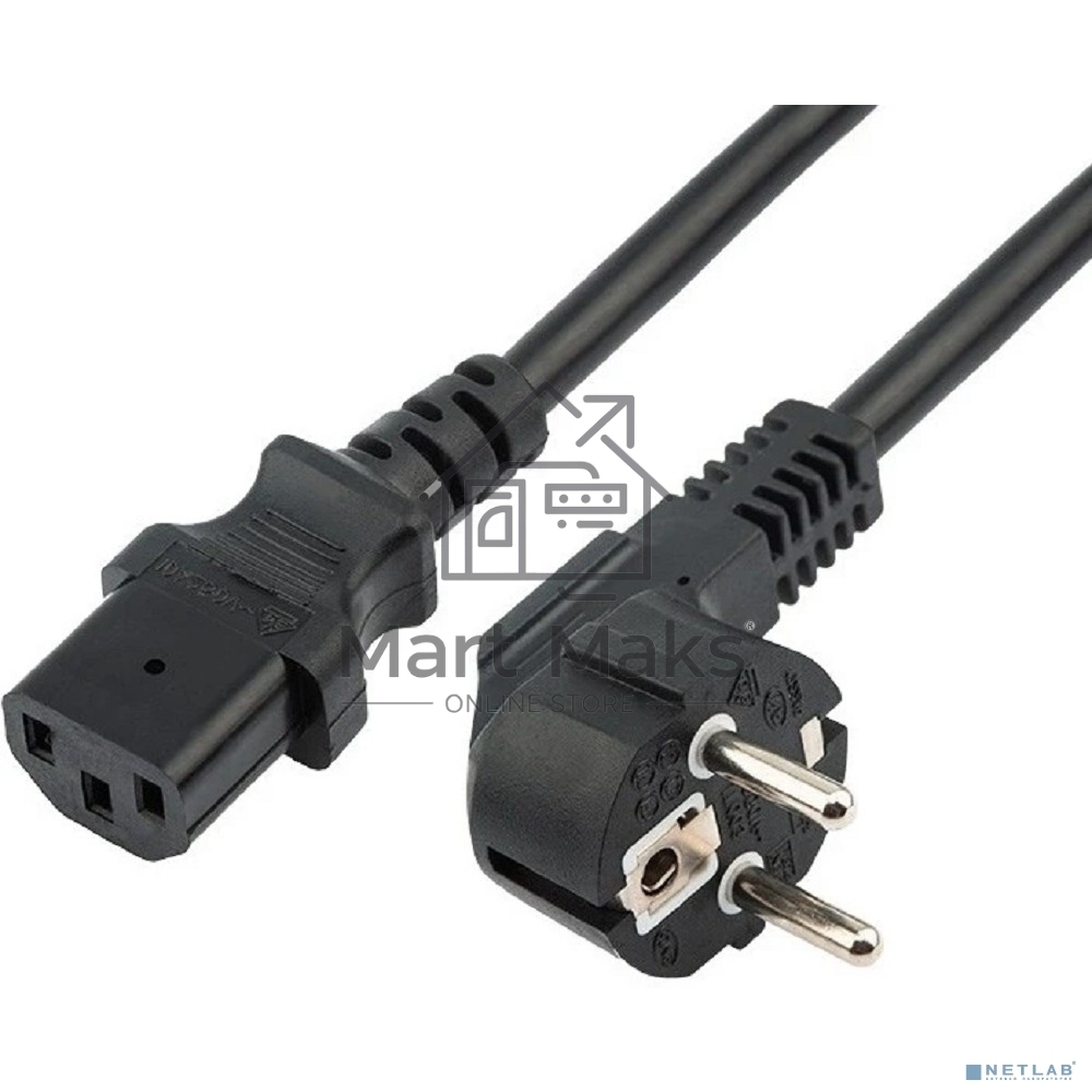 Шнур сетевой Rexant СЕЕ 7/7 (Schuko) – IEC 320 C13 3x1,0мм², длина 1,2м