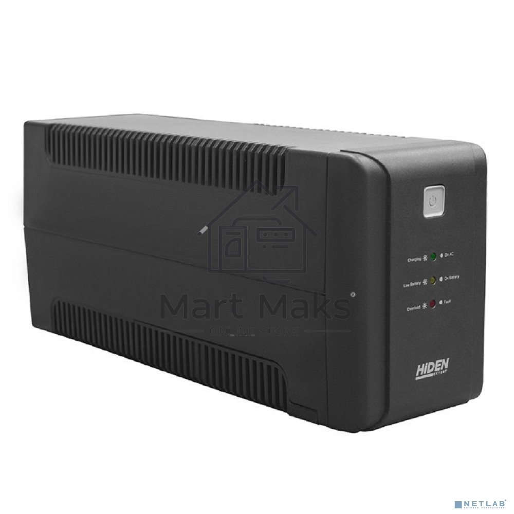 Источник бесперебойного питания HIDEN EXPERT ULS600E 600ВА/360Вт Линейно-интерактивный, 2xSchuko LED, USB, встроенный АКБ 1x12B/7Ач УТ-00002465