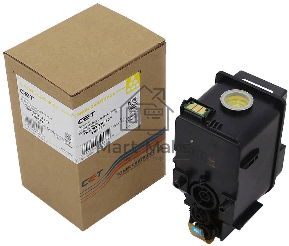 Картридж лазерный CET (CPT) для Konica Minolta Bizhub C3350i Yellow, (EUR/AP), 163г