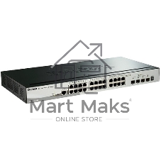 Коммутатор D-Link DGS-1510-28X/A1A, 24×1 Гбит/с + 4×10 Гбит/с SFP+, управляемый