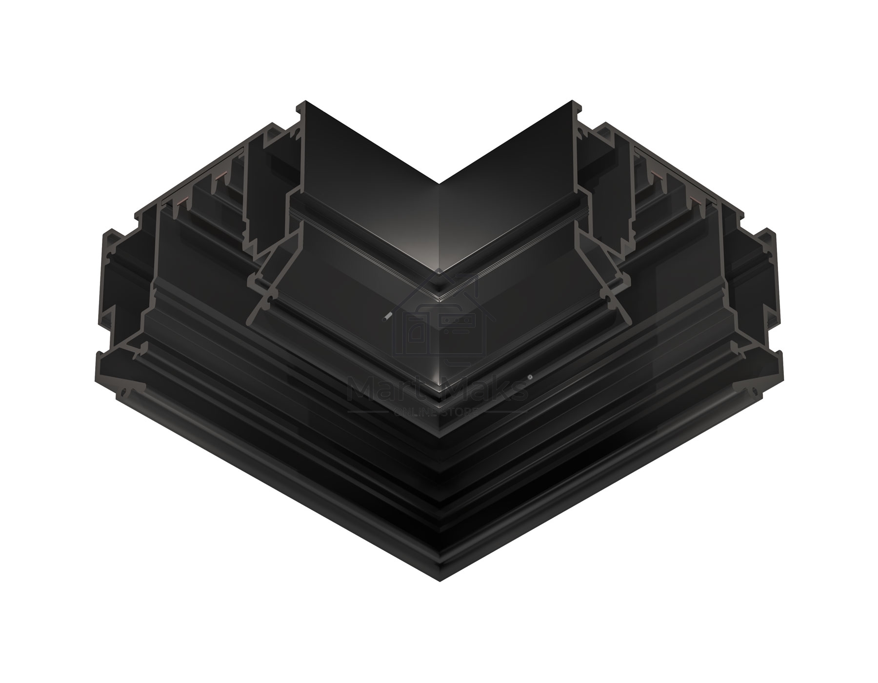 Коннектор угловой 90° для шинопровода GL1049 BK черный 220V 90*90