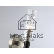 Светильник настенный Ambrella LH55507 SN/BK/CL сатин никель/черный/прозрачный E14 max 40W 120*100*250