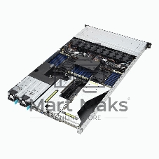 Серверная платформа ASUS RS700-E11-RS12U, 1U, 2x Socket-E LGA4677, 32x DDR5 4800*/5600*, 12x2.5'' NVMe/SATA*/SAS* hsb (*-RAID/HBA need), 2x M.2 PCIe 2260/2280, up to 3x PCIe Gen5 + 1 x int RAID slot, 2 x 10G(Intel X710-AT2) RJ45 LAN, 1+1 1600W