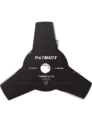 Нож PATRIOT TBS-3 Promo D=230x25.4мм 3лопасти Арт. 809115199