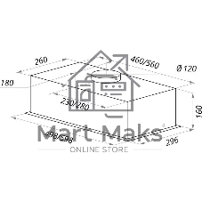 Вытяжка встраиваемая Maunfeld Crosby Light (C) 60 белый, 60 см, 850 куб. м/ч, 48 дБ