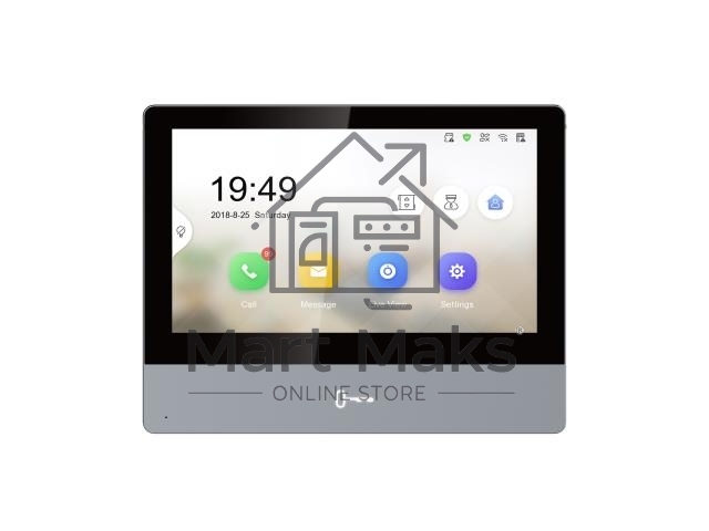 Видеодомофон Hikvision DS-KH8350-TE1 серебристый
