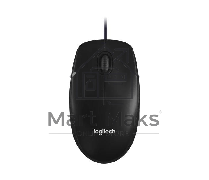 Мышь проводная Logitech M100/100R DARK/GREY (темно-серая/черная), 1000 dpi, USB, кнопки - 3