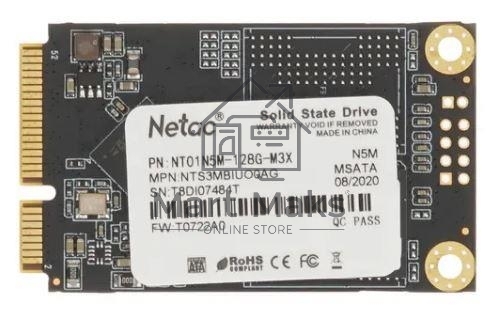 Накопитель SSD Netac N5M, 128GB, mSATA, R/W 560/520