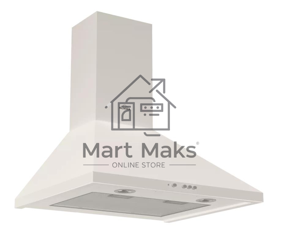 Вытяжка каминная Elikor Вента 90П-650-К3Д топленое молоко, 90 см, 650 куб. м/ч, 56 дБ