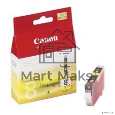 Картридж струйный CLI-8Y (0623B024), для Canon 4200/5200/MP500/MP800, Желтый, 490 стр.