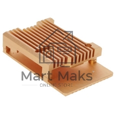 Корпус Qumo Aluminum case without fan, Raspberry Pi 3, gold(RS025)