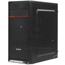 Компьютерный корпус Digma DCC-MD302 черный без БП ATX 1x80мм 3x120мм 2xUSB 2.0 2xUSB 3.0 audio