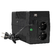 Источник бесперебойного питания ExeGate Power NB-600.LED.AVR.2SH.USB (600VA/360W, LED, AVR, 2*Schuko, USB, батарея 12V 7.2Ah, Black)
