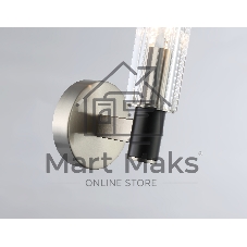 Светильник настенный Ambrella LH55507 SN/BK/CL сатин никель/черный/прозрачный E14 max 40W 120*100*250