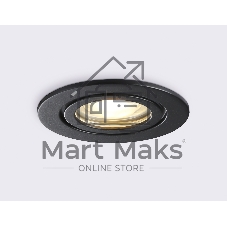 Светильник Ambrella light TN1151 BK черный IP44 GU5.3 D85*28